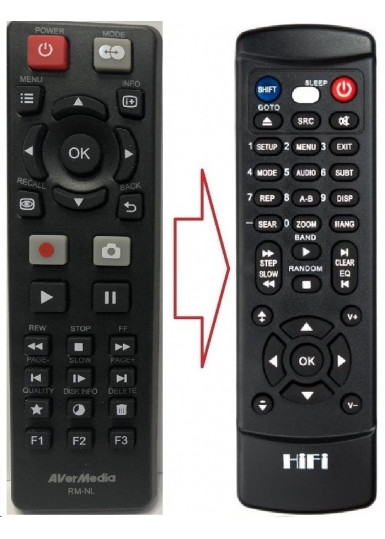  Пульти для медіаплеєрів і IPTV приставок Пульт для AVERMEDIA RM-NL (аналог) картинка