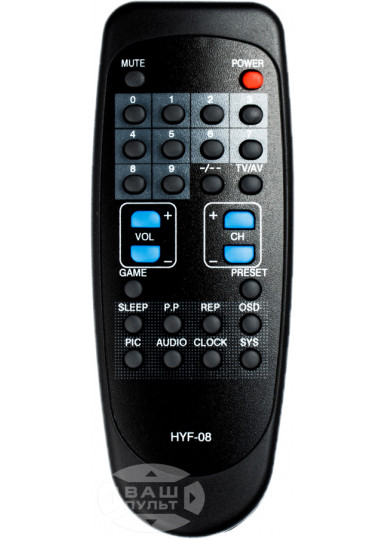 Пульты для телевизоров Пульт для AVEST HYF-08 картинка