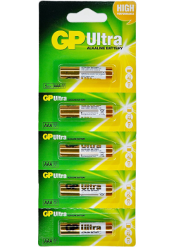  Супутні товари Батарейка GP ULTRA ALKALINE LR03, AAA 24AU-UR5 картинка