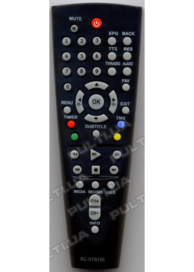 Пульты для эфирных DVB-T2 ресиверов Пульт для BBK RC-STB100 картинка