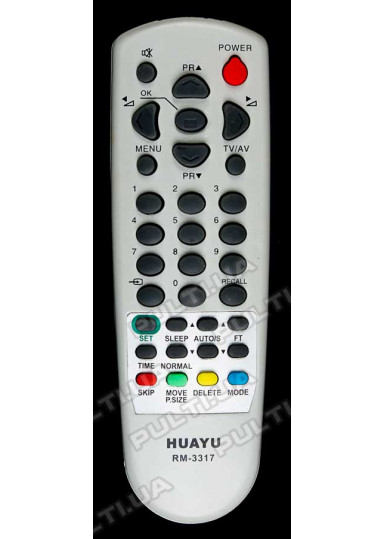 Пульти для телевізорів Універсальний пульт для телевізора HUAYU для DAEWOO RM-3317 корпус R44C07 картинка