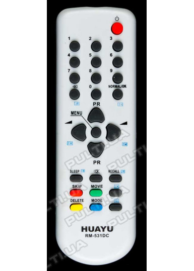 Пульты для телевизоров Универсальный пульт HUAYU для DAEWOO RM-531DC корпус R40A01 картинка