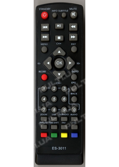 Пульты для эфирных DVB-T2 ресиверов Пульт для EUROSKY ES-3011 ES-3015D (HQ) картинка