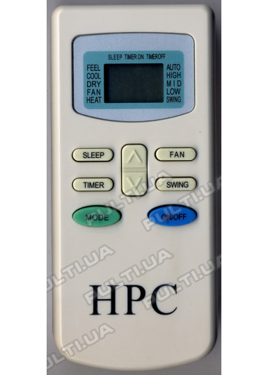 Пульты для кондиционеров Оригинальный пульт для кондиционера HPC PT-07H картинка