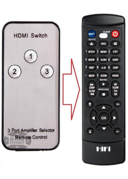  Пульт для HDMI SWITCH 3 PORT AMPLIFIER SELECTOR REMOTE CONTROL (аналог) картинка