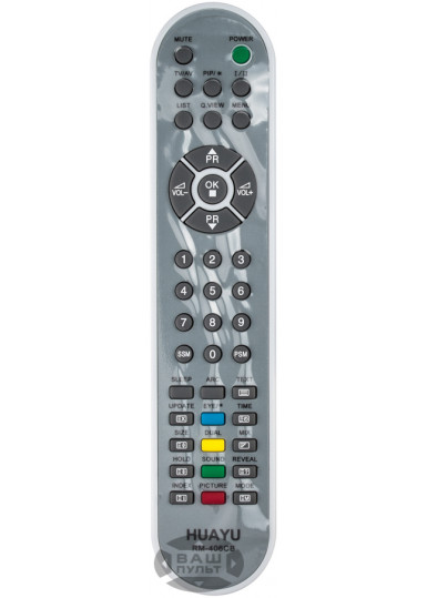 Пульты для телевизоров Универсальный пульт HUAYU для LG RM-406CB (2 кода) картинка