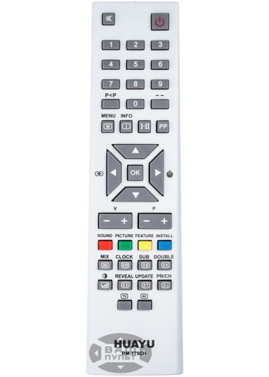 Пульти для телевізорів Універсальний пульт HUAYU для RAINFORD / VESTEL RM-175CH (3 коду) картинка