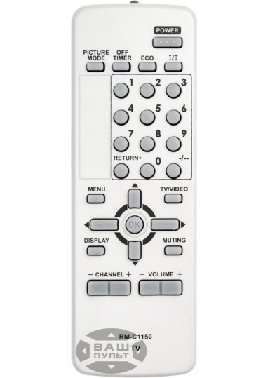 Пульты для телевизоров Пульт для JVC RM-C1150  картинка