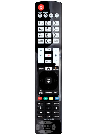 Пульти для телевізорів Пульт для LG AKB74455403 (HQ) картинка