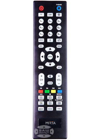 Пульти для телевізорів Оригінальний пульт MIRTA LD-32T2HDS кнопка Android картинка