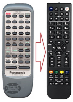  Пульт для Panasonic EUR644862 (аналог) картинка
