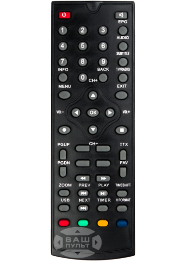 Пульти для ефірних DVB-T2 приймачів Пульт для PANTESAT HD 3800 T2 картинка