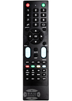  Пульт для телевізора SATURN LED19C new (сині кнопки) картинка