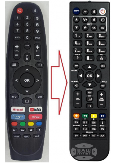 Пульти для телевізорів Пульт до SMART Q90 35S, Q90 45S (аналог) картинка