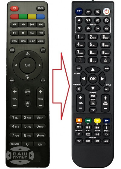  Пульти для медіаплеєрів і IPTV приставок Пульт для SMART TV BOX MECOOL KI PLUS (аналог) картинка