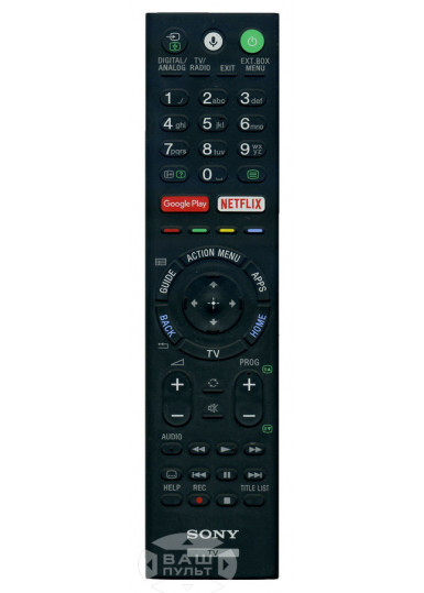 Пульти для телевізорів Оригінальний пульт SONY RMF-TX220E (з мікрофоном) картинка