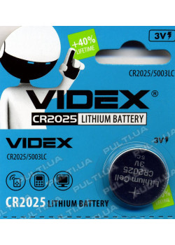  Батарейка VIDEX CR2025 в блістері картинка