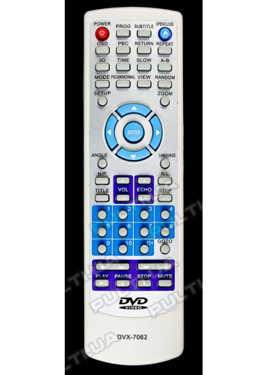 Пульты для DVD и Blue-ray проигрывателей Пульт для UNITED DVX-7062 картинка