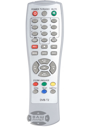 Пульты для эфирных DVB-T2 ресиверов Пульт для WORLD VISION T43 картинка